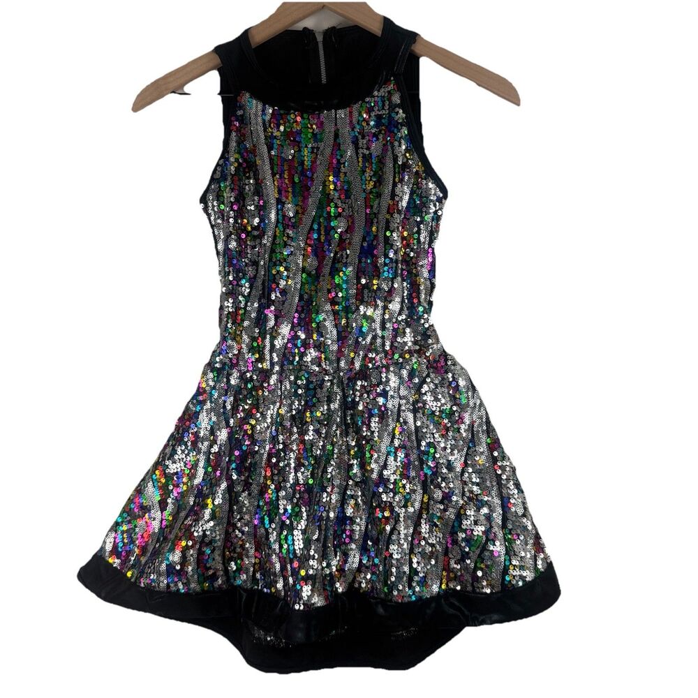 Curtain Call Multicolor Maximalist Sequin Dance Costume Dress